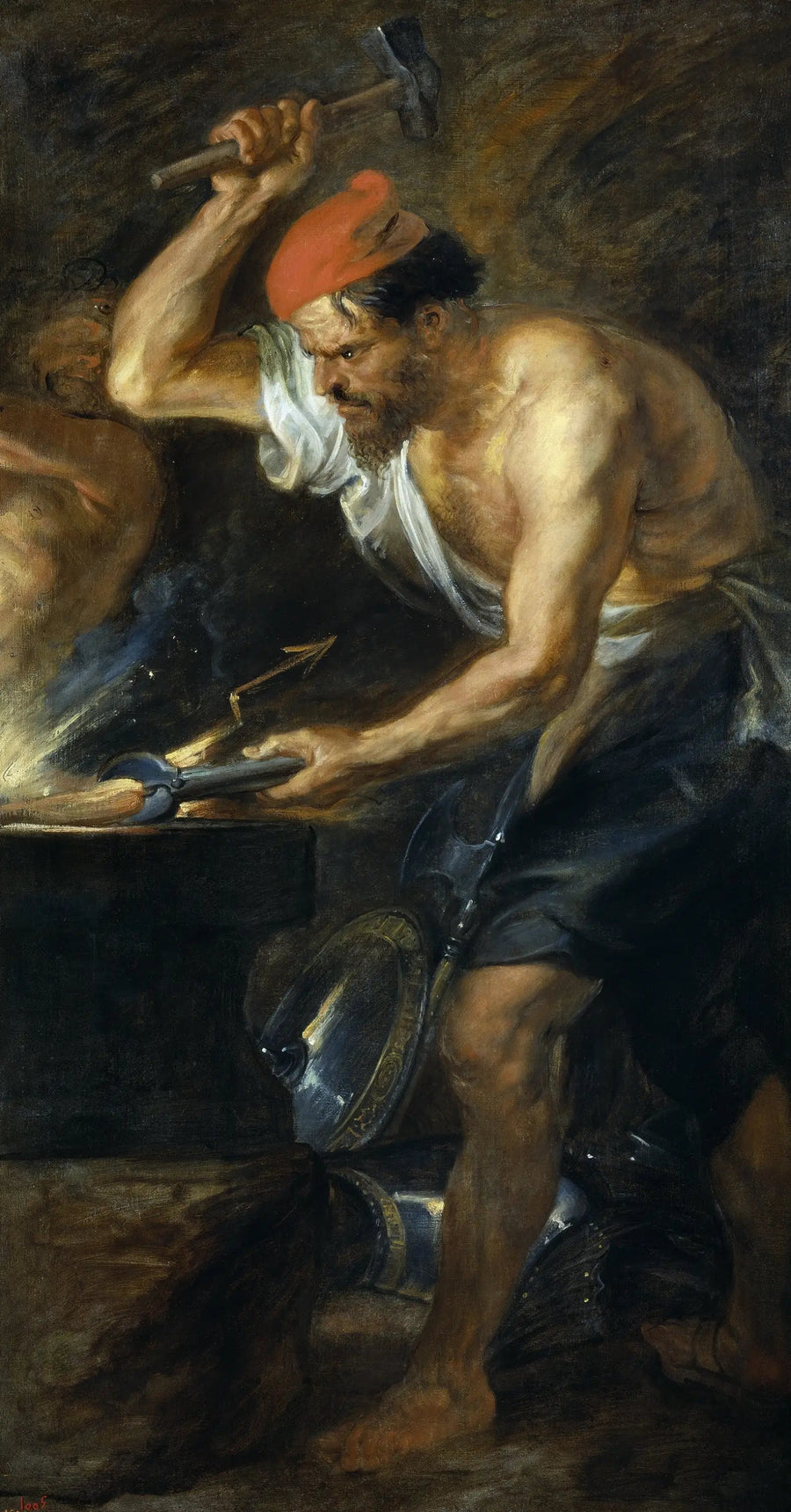 Vulcain smeder Jupiters tordenskjolde - Peter Paul Rubens