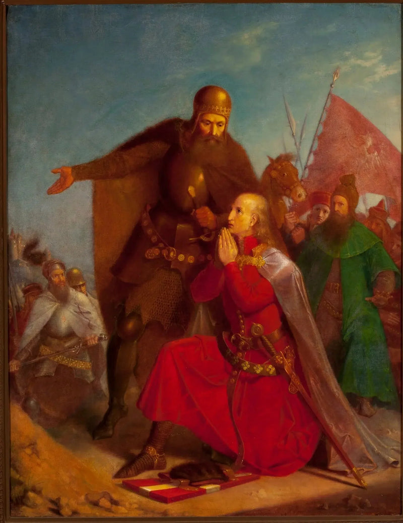 Władysław Jagiełło og Vytautas beder før slaget ved Grunwald - Jan Matejko