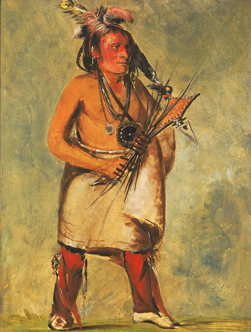 Wa-kon-chásh-kaw, Den der kommer med tordenen - George Catlin