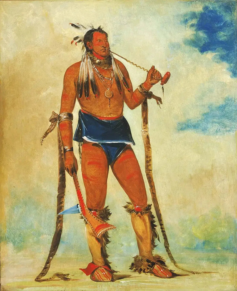 Wah-chee-háhs-ka, manden der sætter alt ud - George Catlin