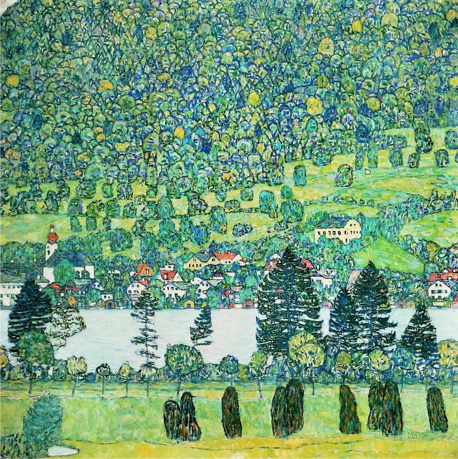 Waldabhang i Unterach ved Attersee - Gustav Klimt