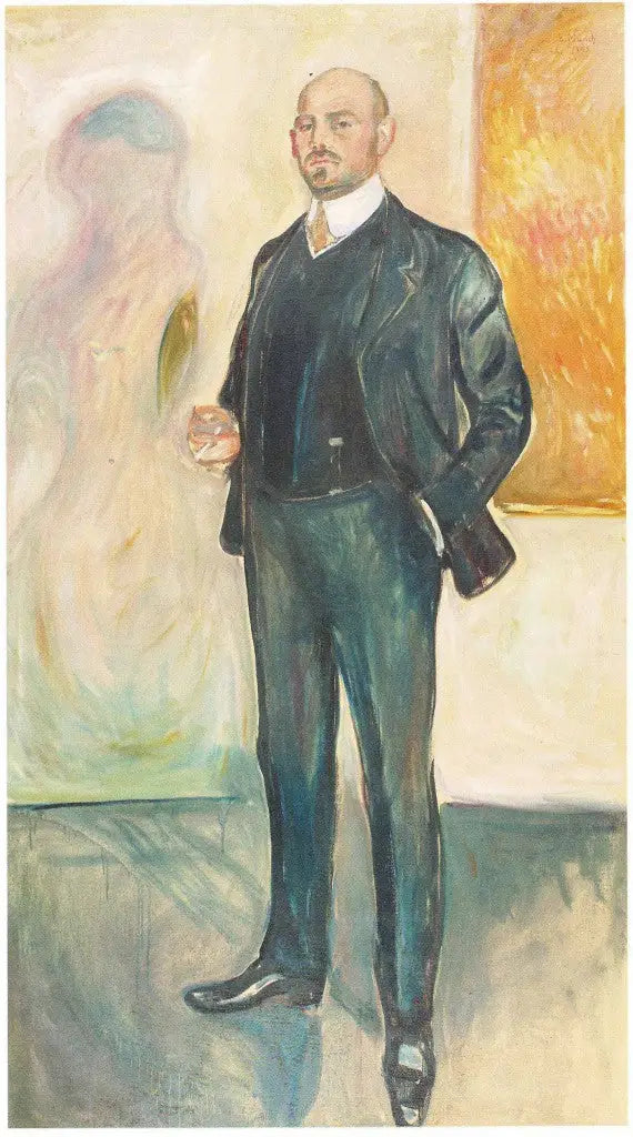 Walter Rathenau - Edvard Munch image 1 copie peinte à la main à l’huile