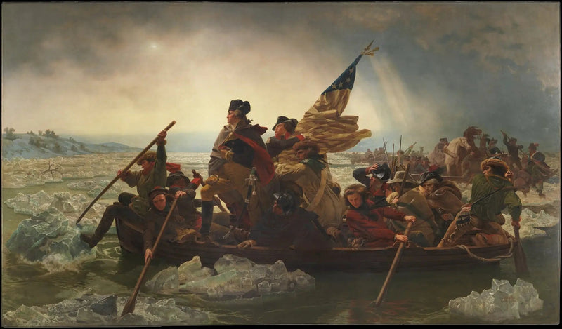 Washington krydser Delaware - Emanuel Leutze