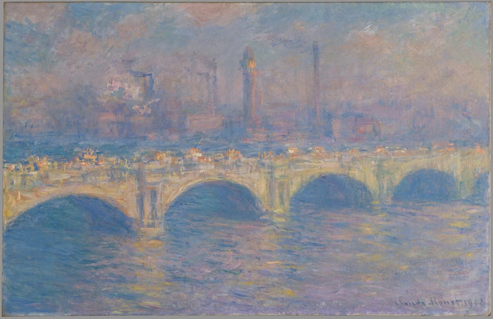 The Waterloo Bridge, London - Claude Monet