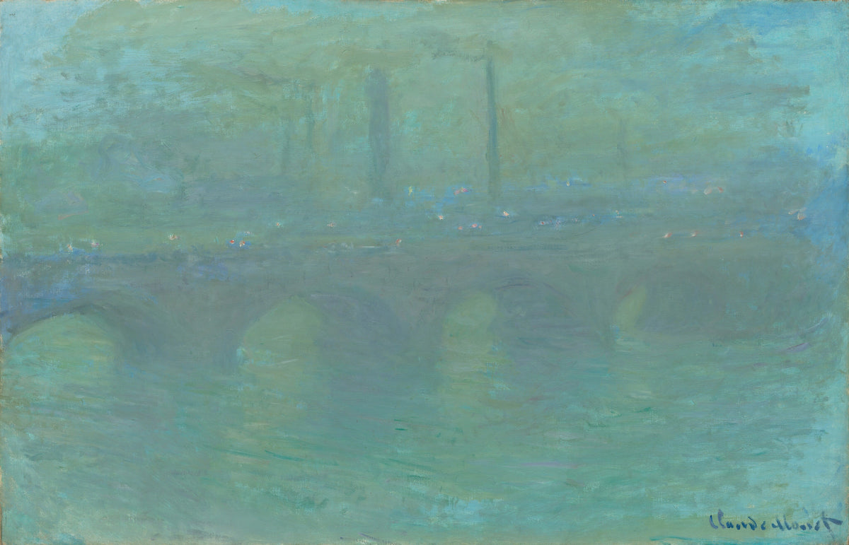 Waterloo Bridge, i skumringen - Claude Monet