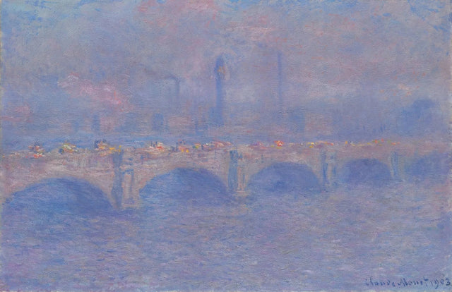 Waterloo Bridge, soleffekt - Claude Monet