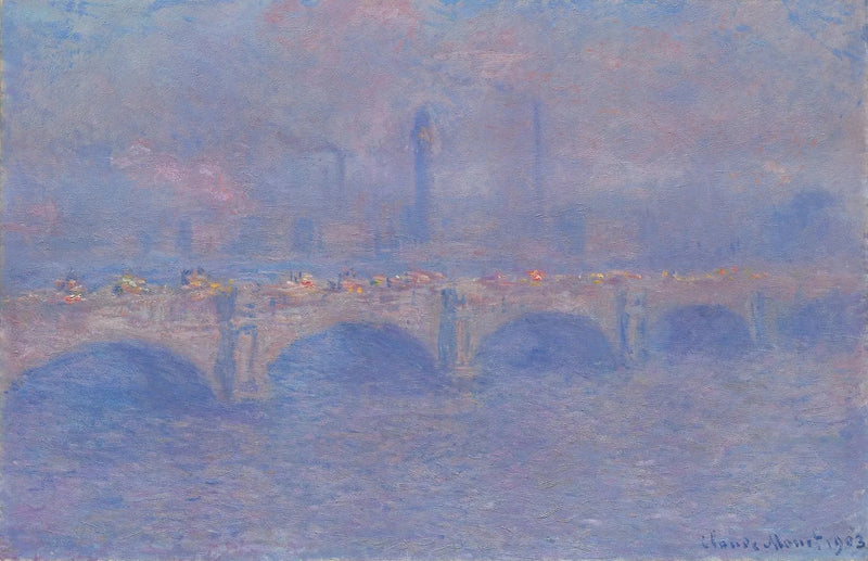 Waterloo Bridge, soleffekt - Claude Monet