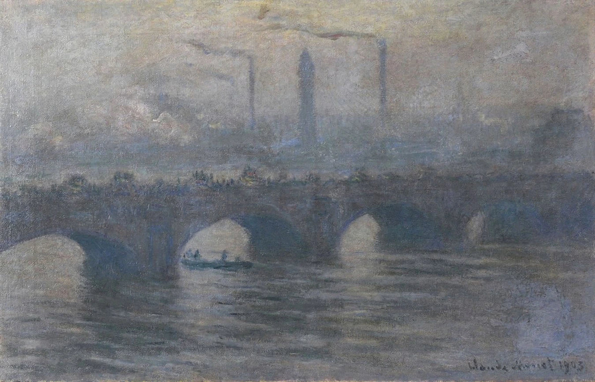 Waterloo Bridge, gråvejr W1562 - Claude Monet