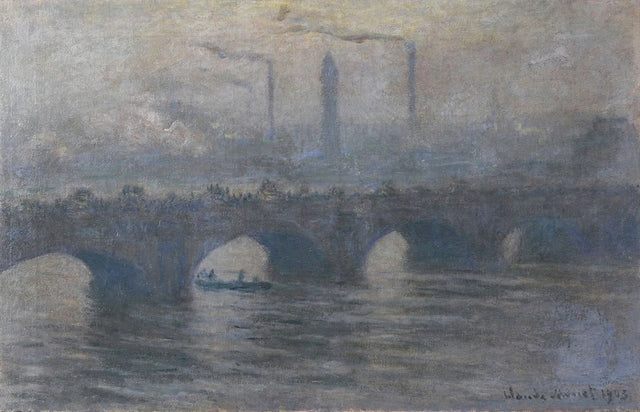 Waterloo Bridge, gråvejr W1562 - Claude Monet