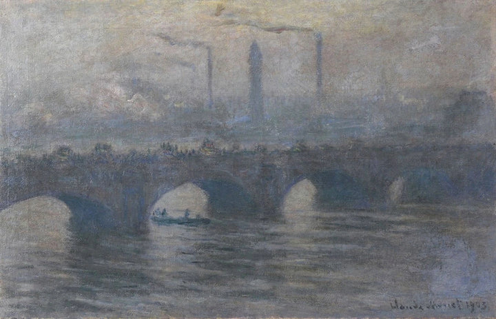 Waterloo Bridge, gråvejr W1562 - Claude Monet