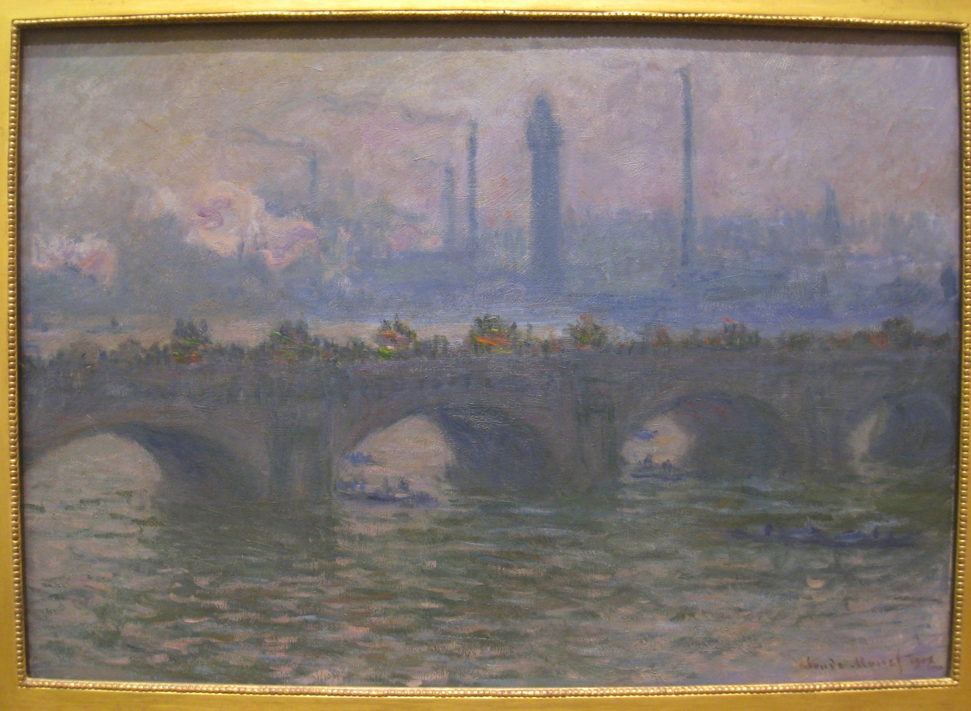 Waterloo Bridge de Claude Monet, 1903 – Worcester Art Museum 1910.37, Wildenstein 1568