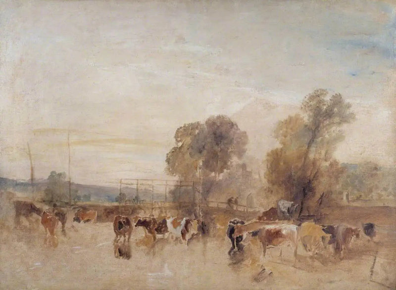 Weir og kvæg - J. M. W. Turner