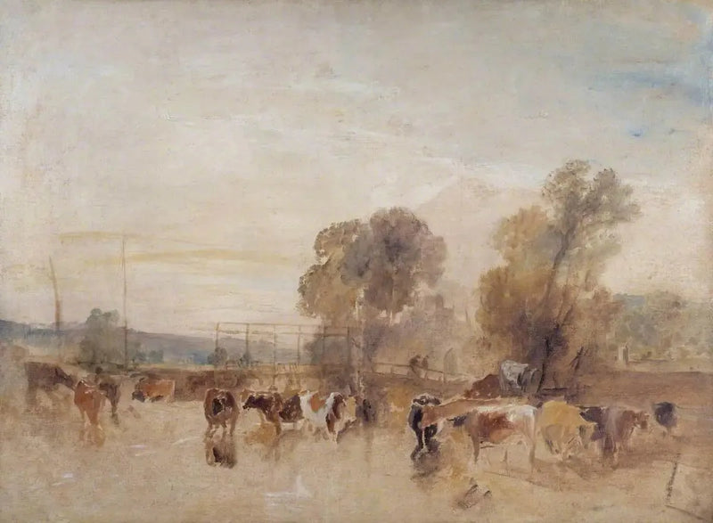 Weir og kvæg - J. M. W. Turner