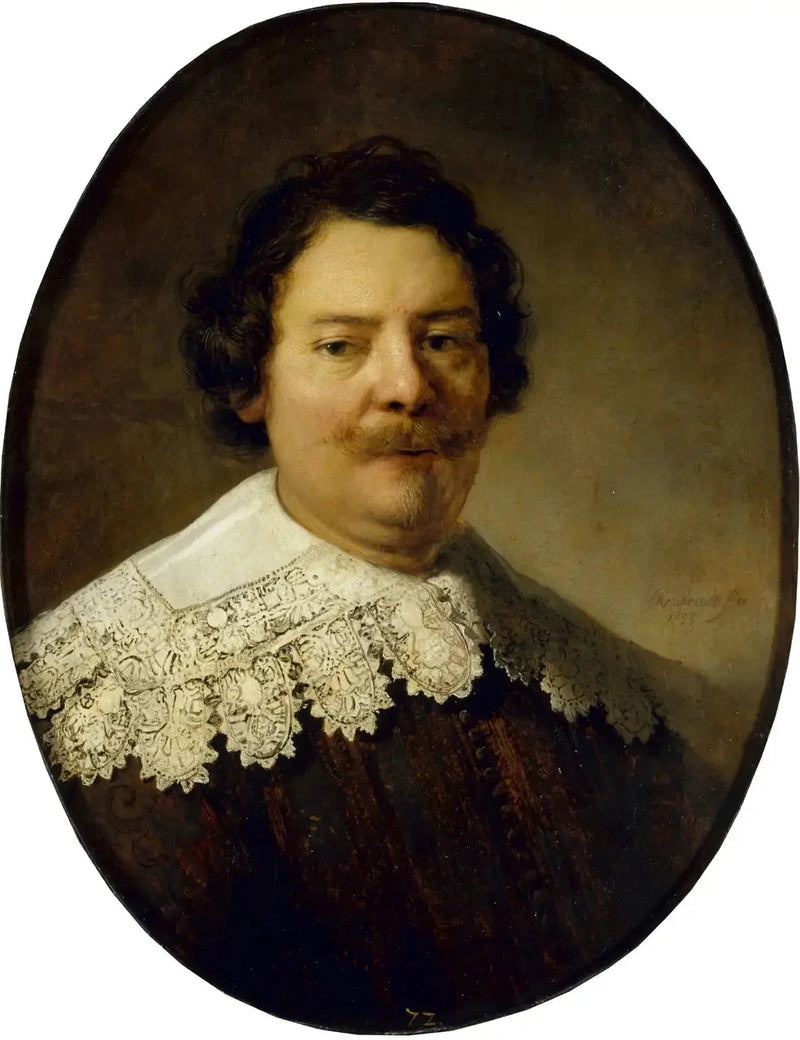 Portræt af Willem Burggraeff, ægtemand til Maertgen van Bilderbeecq - Rembrandt