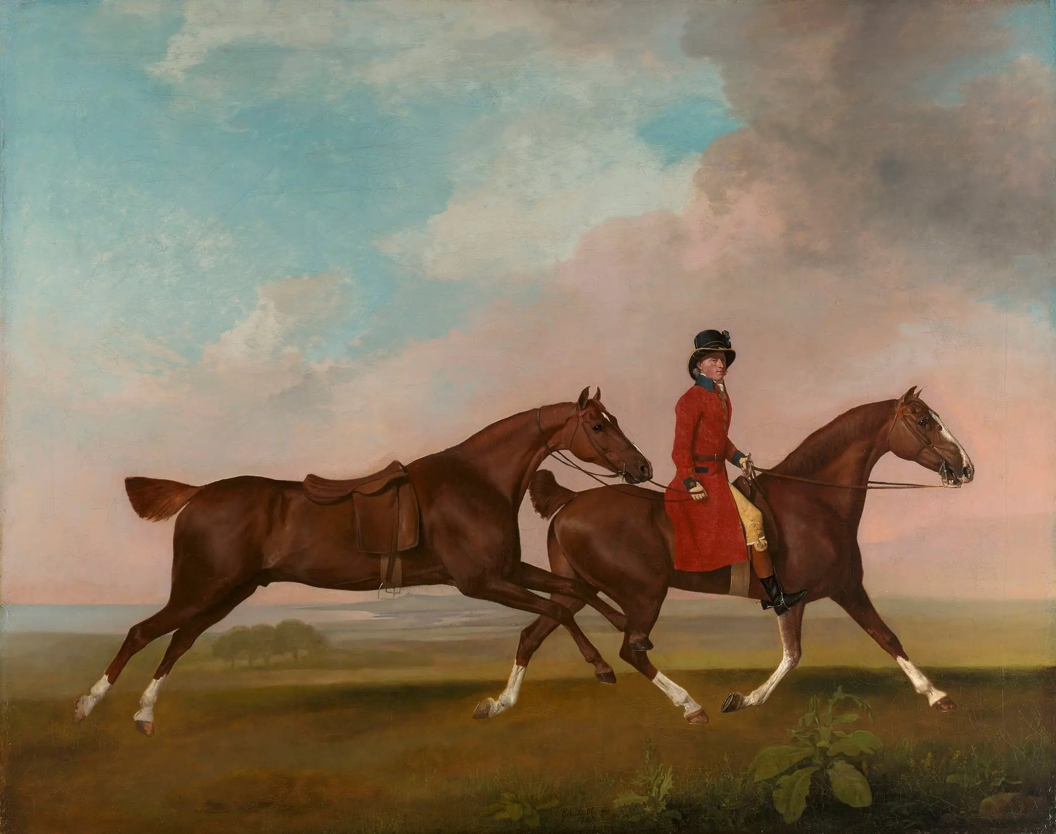 William Anderson avec deux chevaux de selle - George Stubbs - Alpha Reproduction