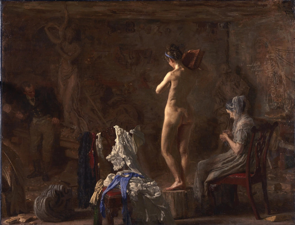 William Rush sculptant sa figure allégorique de la rivière Schuylkill - Thomas Eakins image 1 reproduction réalisée par Alpha Reproduction