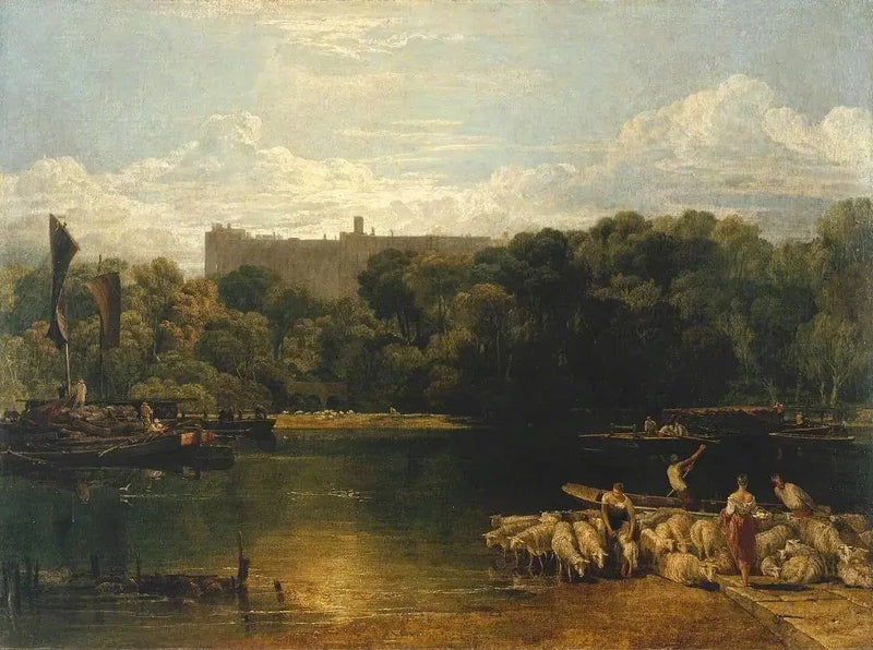 Windsor Castle fra Themsen - J. M. W. Turner