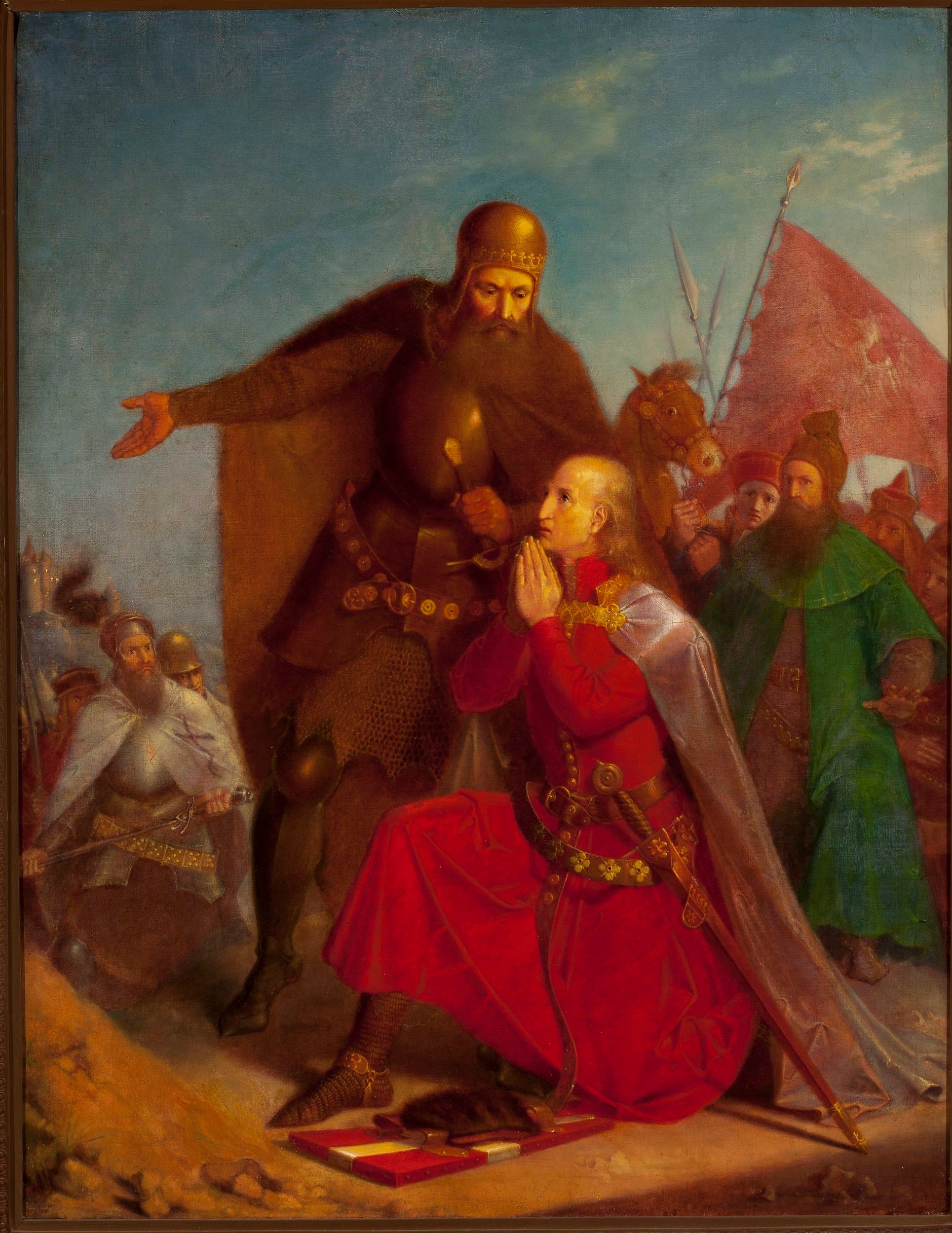 Władysław Jagiełło og Vytautas beder før slaget ved Grunwald - Jan Matejko