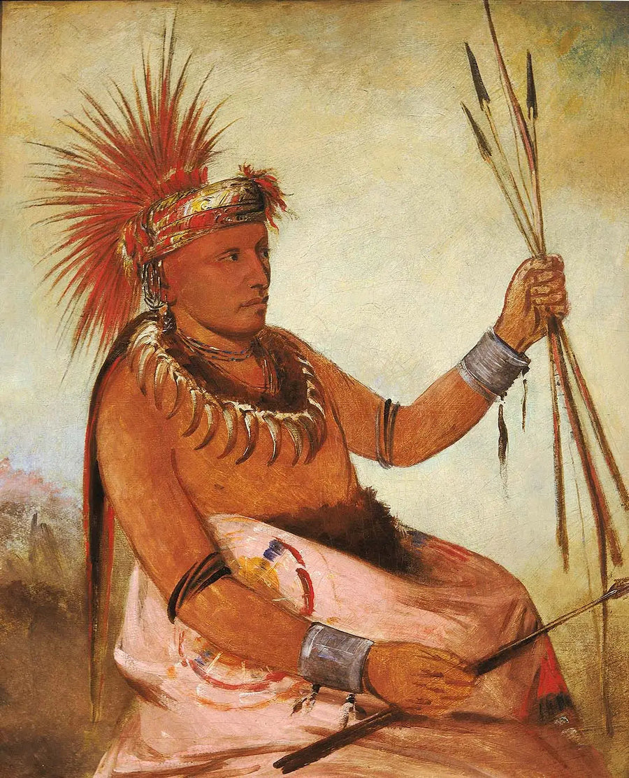 Wos-cóm-mun, den optagne mand, en modig - George Catlin
