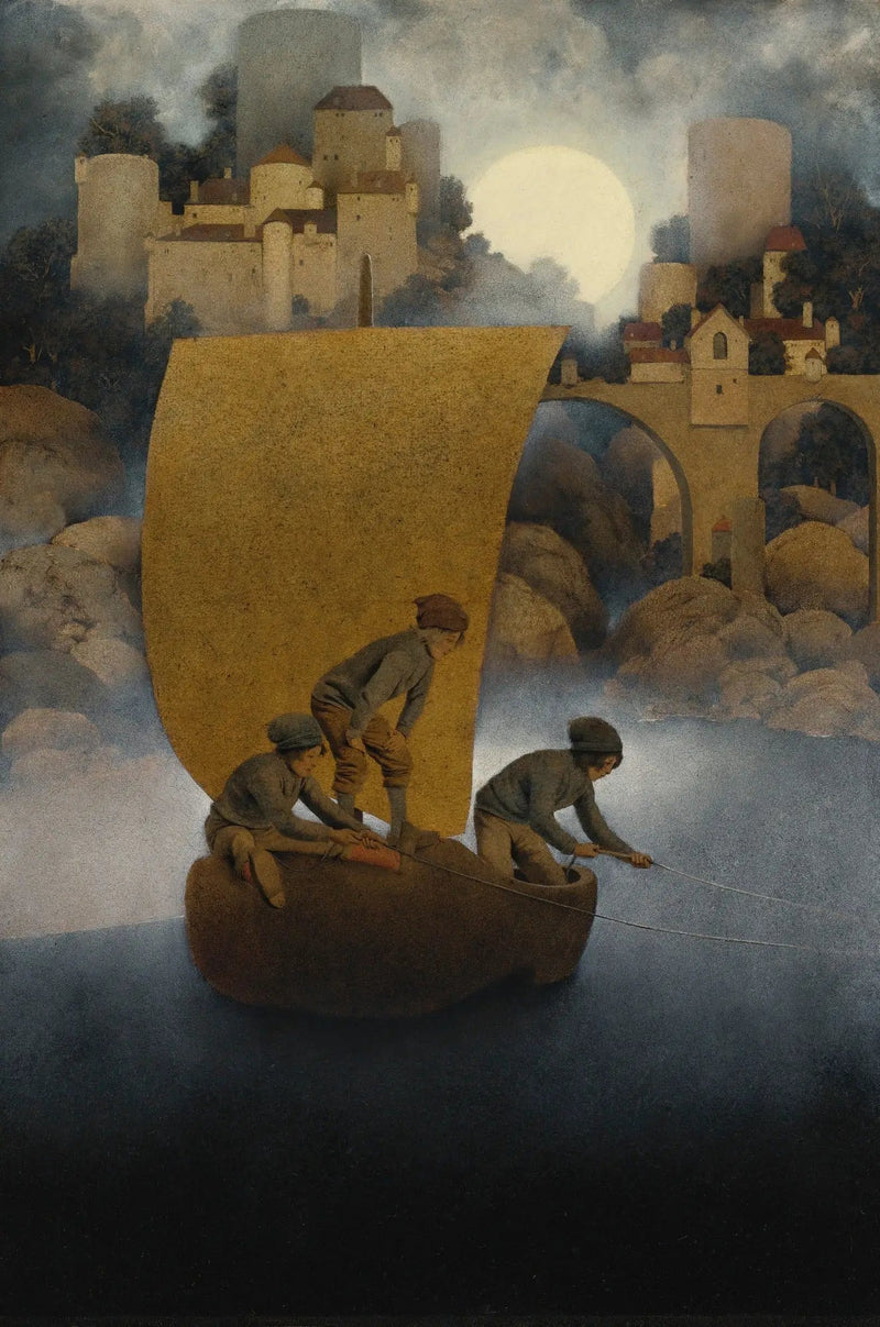 Wynken, Blynken og Nod - Maxfield Parrish