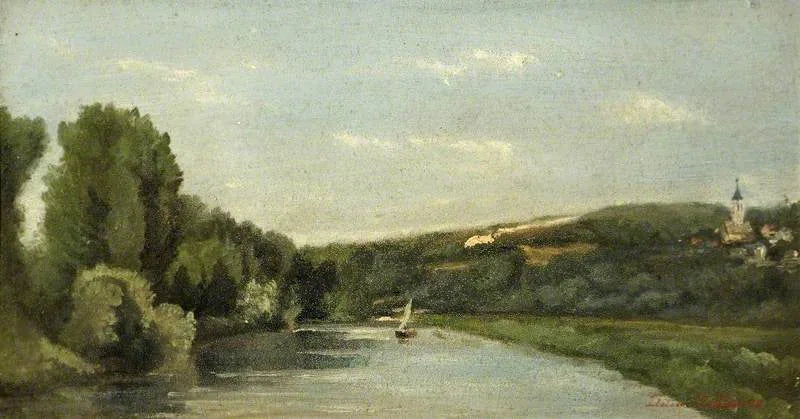Yacht på floden - Stanislas Lépine