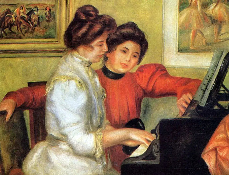 Yvonne og Christine Lerolle ved klaveret - Pierre-Auguste Renoir