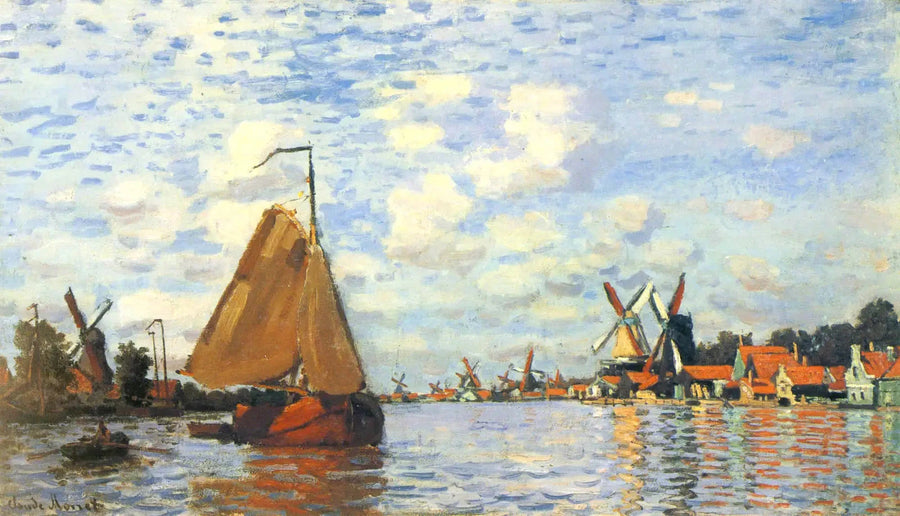 La Zaan i Zaandam W172 - Claude Monet