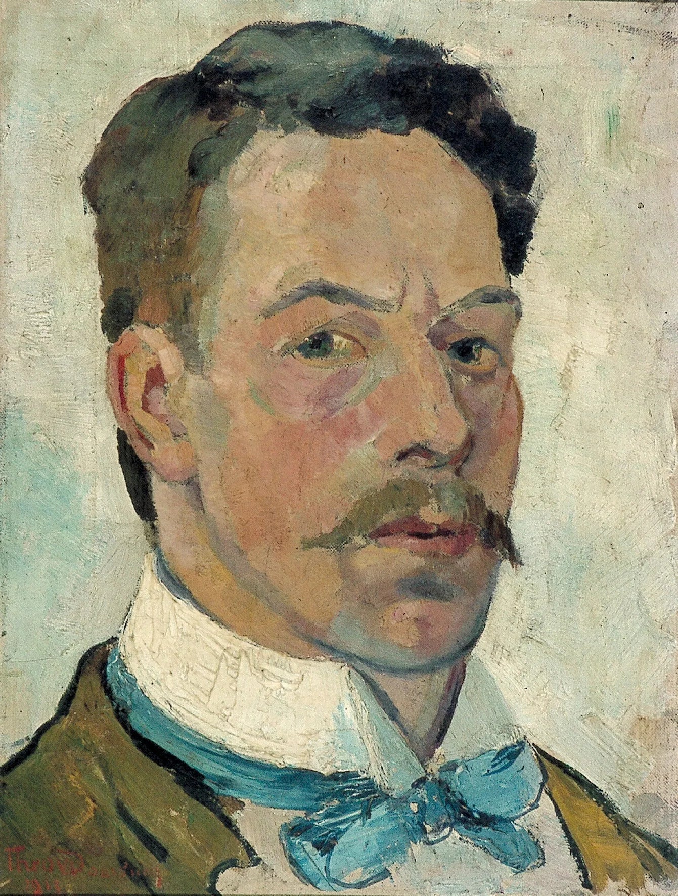 Zelfportret - Theo van Doesburg image 1 copie peinte à la main à l’huile