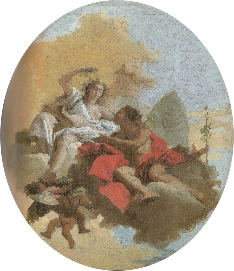 Zephyros og Flora - Giovanni Battista Tiepolo