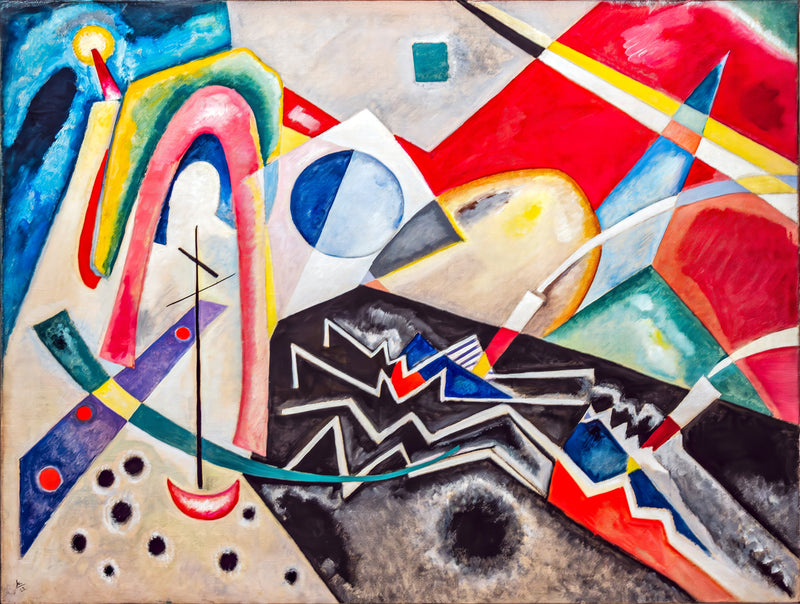 Zigzag blanc - Vassily Kandinsky